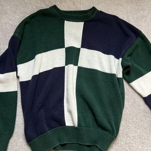 Vintage 90s checkered sweater